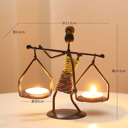 LANTERN SHAPE CANDLESTICK - Sklema