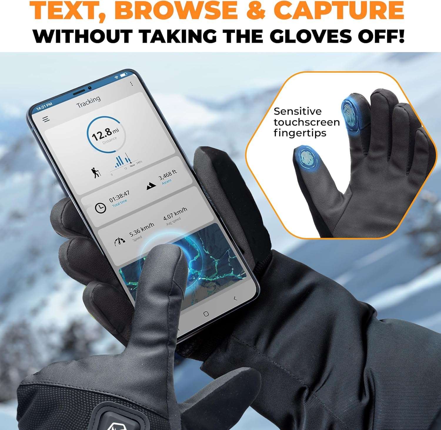 HEATED GLOVES – RECHARGEABLE WATERPROOF ELECTRIC GLOVES FOR MEN & WOMEN - Sklema