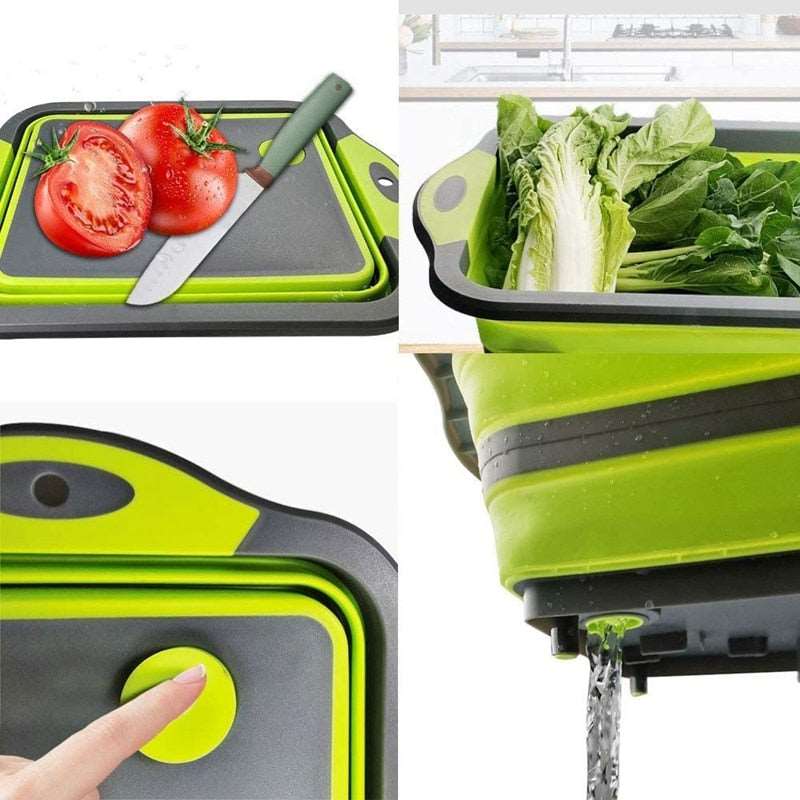 PORTABLE DRAIN BASKET FOR CAMPING, PICNIC, BBQ, KITCHEN - Sklema