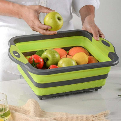 PORTABLE DRAIN BASKET FOR CAMPING, PICNIC, BBQ, KITCHEN - Sklema