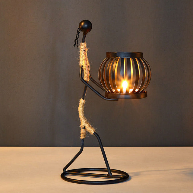 LANTERN SHAPE CANDLESTICK - Sklema