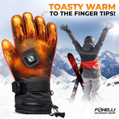 HEATED GLOVES – RECHARGEABLE WATERPROOF ELECTRIC GLOVES FOR MEN & WOMEN - Sklema