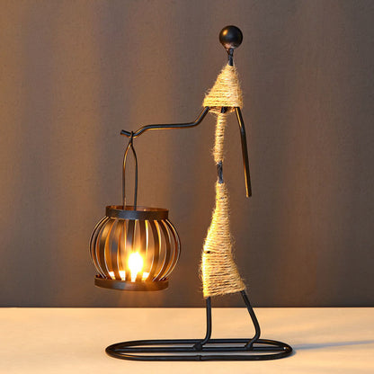 LANTERN SHAPE CANDLESTICK - Sklema