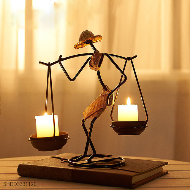 LANTERN SHAPE CANDLESTICK - Sklema