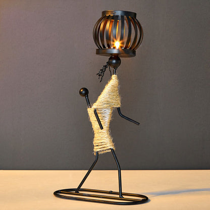 LANTERN SHAPE CANDLESTICK - Sklema