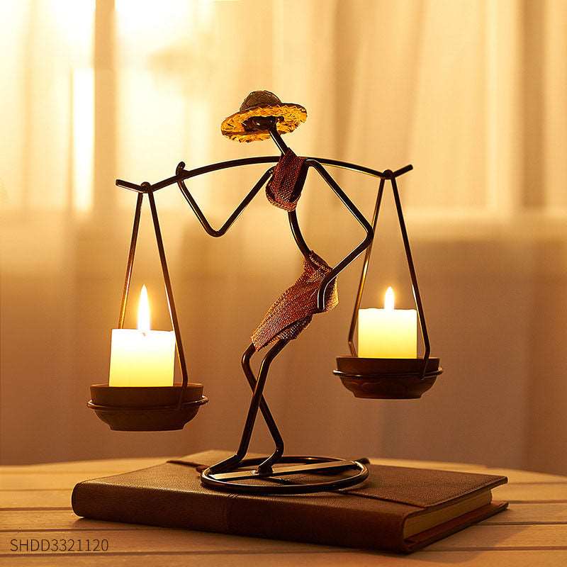 LANTERN SHAPE CANDLESTICK - Sklema