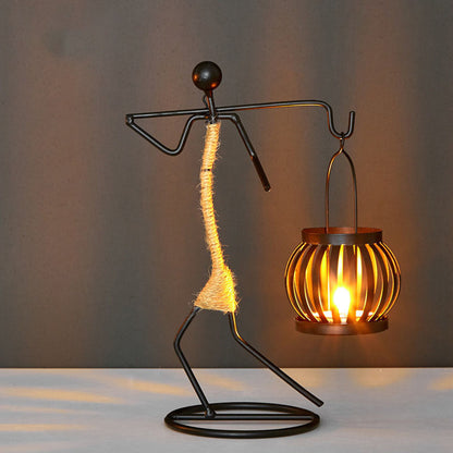 LANTERN SHAPE CANDLESTICK - Sklema